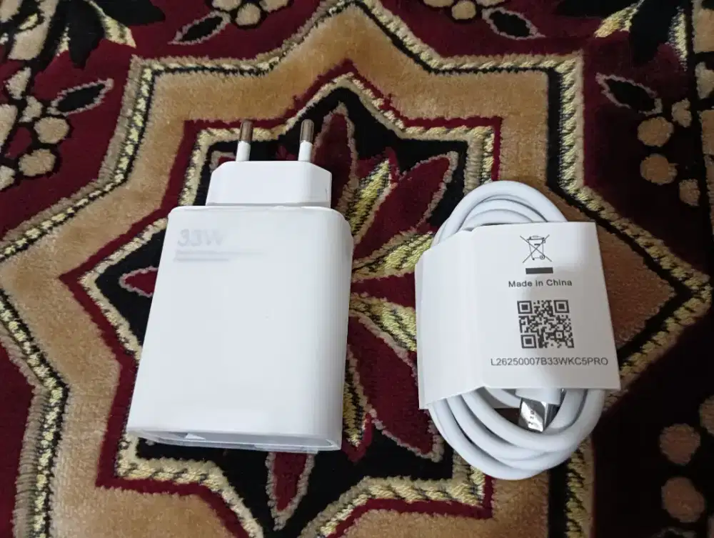 Charger Putih XiaomiCopotanOriginal 33 Watt TipeC Turbo Charge (Baru).