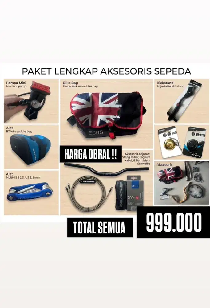 OBRAL !! asesoris sepeda lipat
