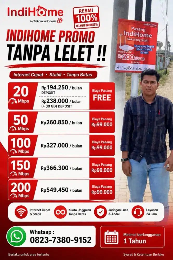 Pemasangan wifi IndiHome