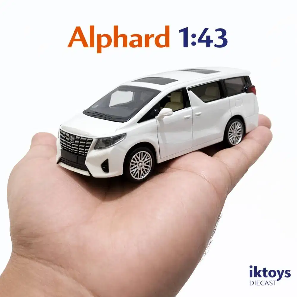 Diecast Toyota Alphard 1:43 Original | Miniatur Mobil Alphard | Diecas