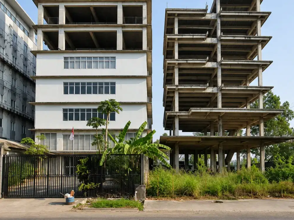 Exceptional Commercial Property 2 Gedung luas 2000meter HI Harapan Indah Bekasi