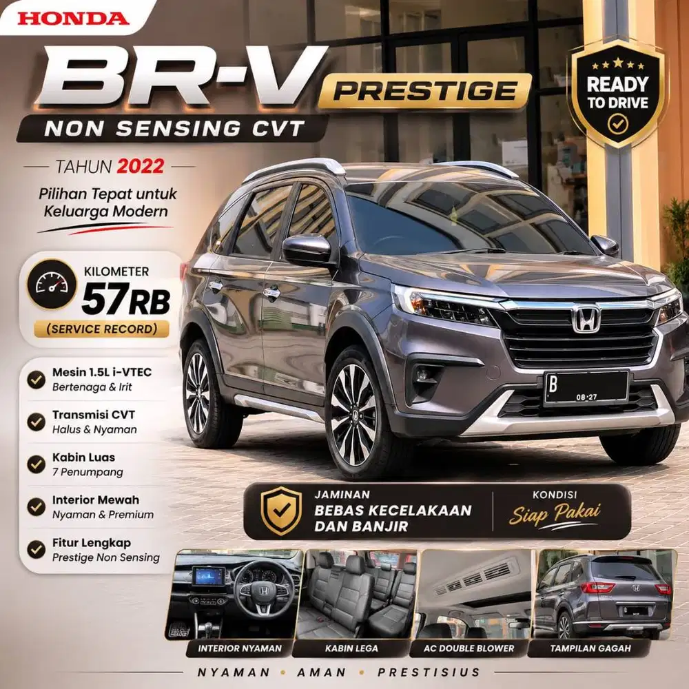HONDA BR-V PRESTIGE NON SENSING CVT 2022