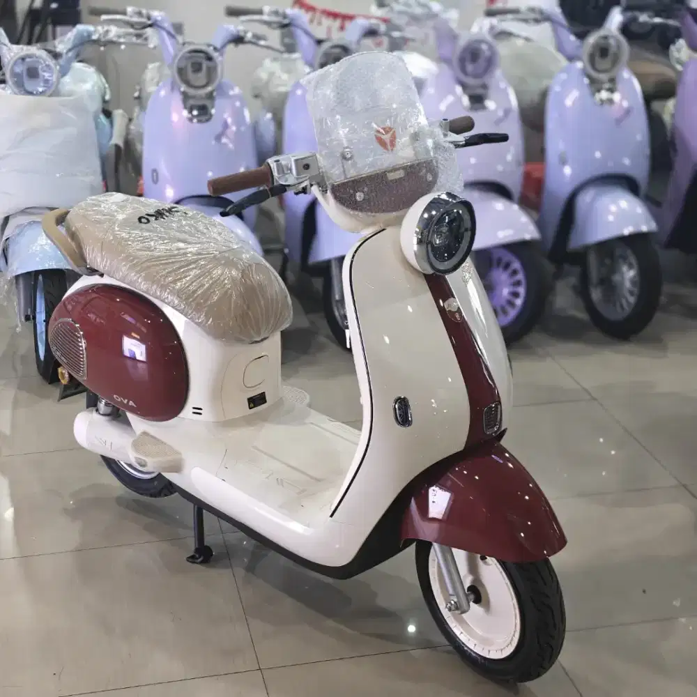 SEPEDA LISTRIK MODEL RETRO KLASIK JARAK TEMPUH LEBIH JAUH