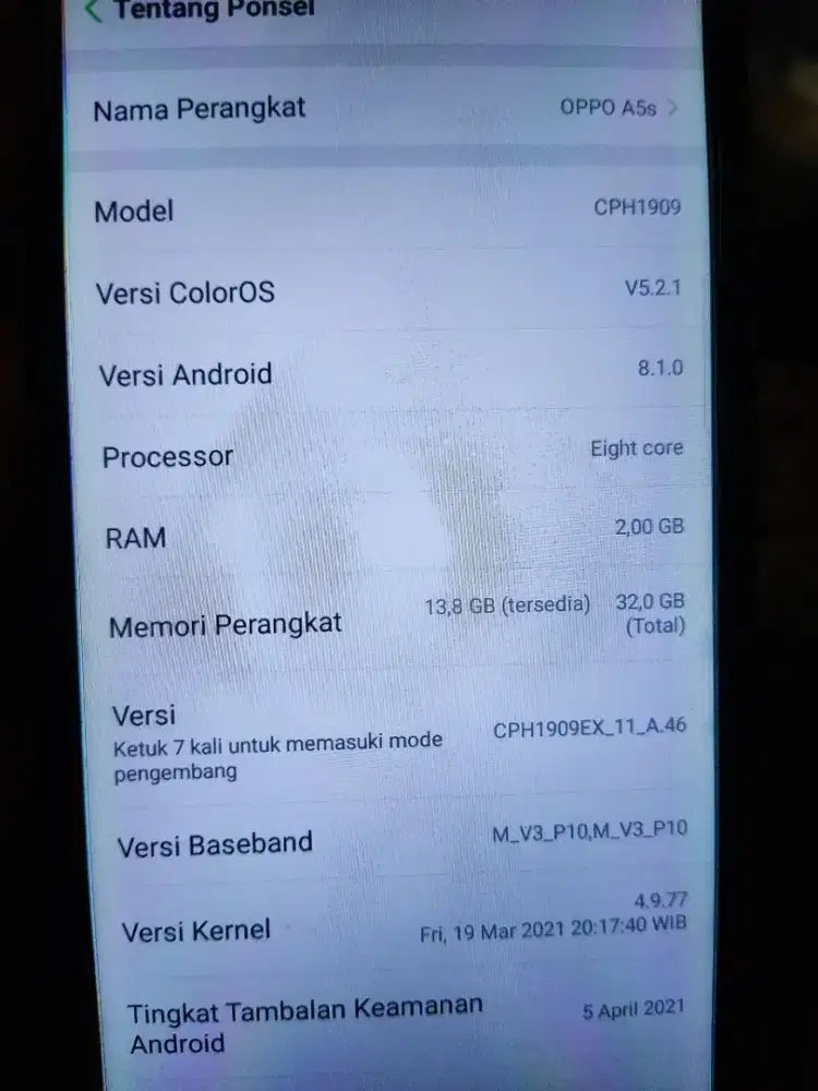 JUAL BU OPPO A5S