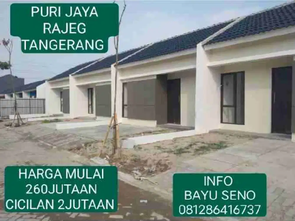 260jutaan PURI JAYA RAJEG TANGERANG GAJI UMR BISA BELI RUMAH DISINI
