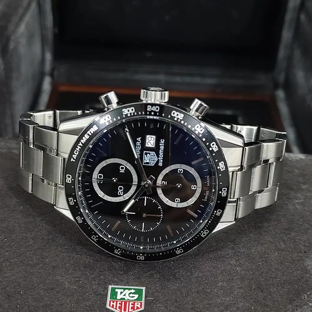 TAG Heuer Carera Juan Manuel Fangio Calibre 16 Day Date Fulset CV201AG