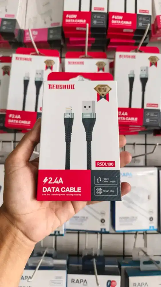 KABEL DATA LIGHTNING REDSKULL RSDL100