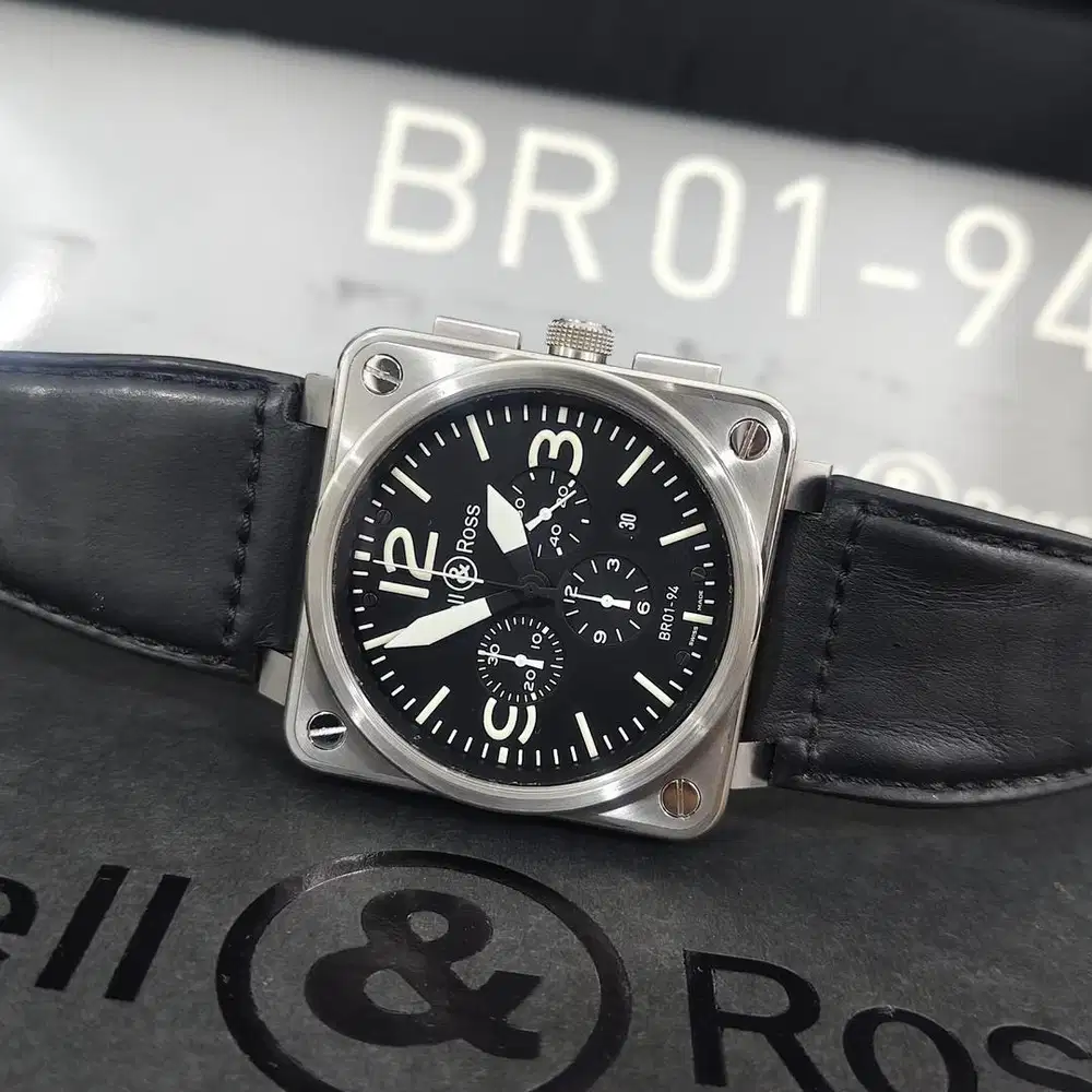 Bell & Ross BR 01-94 Chronograph 46mm Stainless Steel Fullset