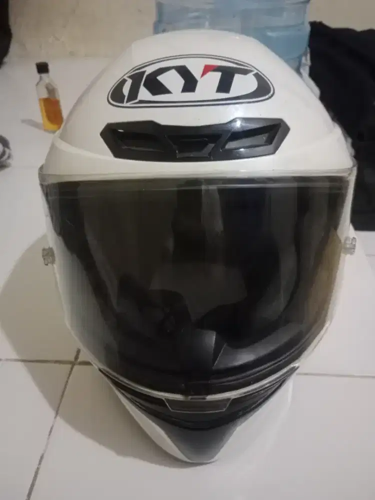 Helm KYT Putih TT COURSE fullface