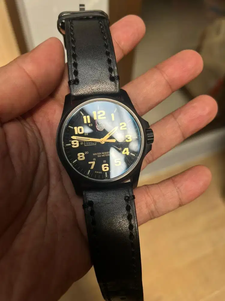Luminox Atacama Field 1920 Series Black Dial Leather Strap Men's Watch
