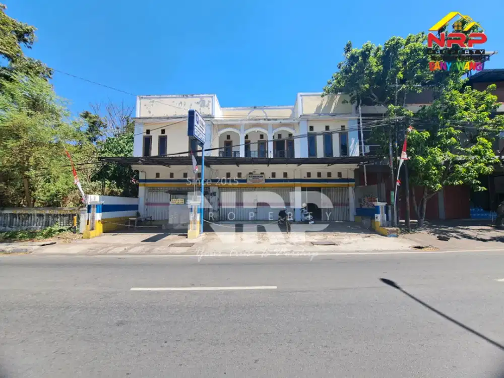 OPPORTUNITY Disewakan Ruko 2 Lantai di tepi jalan raya Klatak, Banyuwangi