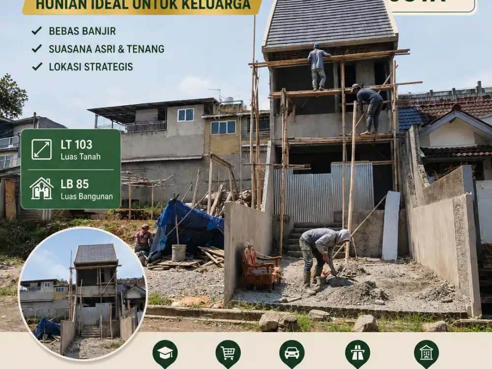 Harga Turun! Rumah 2 Lantai Sindanglaya Bandung Timur, Kini 990 Juta!