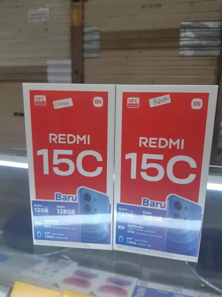Jual redmi 15c 6/128 resmi tam