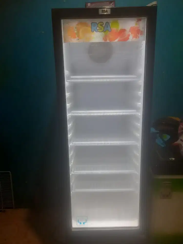 Jual bu showcase kulkas pendingin minuman ukuran 5 rak merk RSA