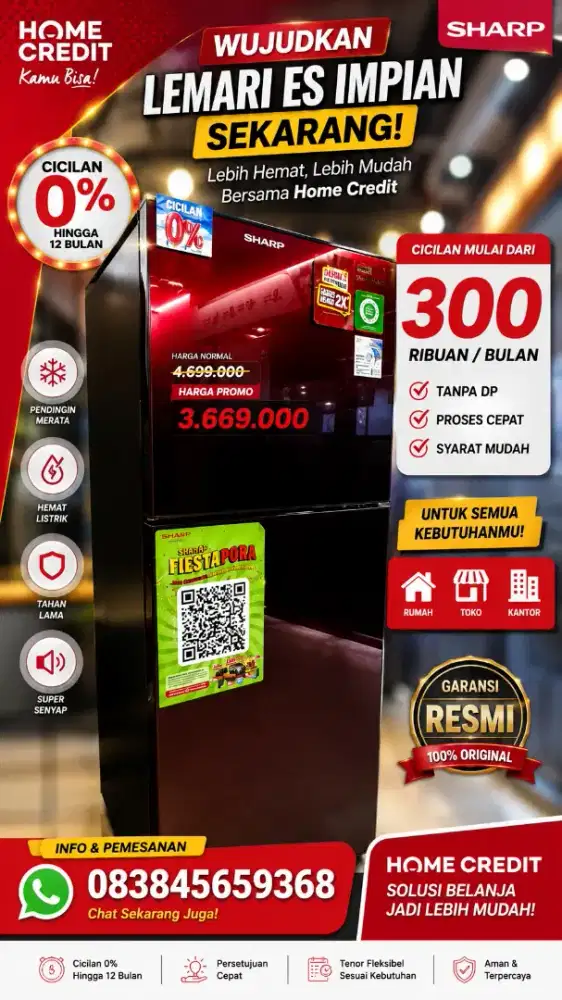 CICILAN KULKAS DI HOME CREDIT