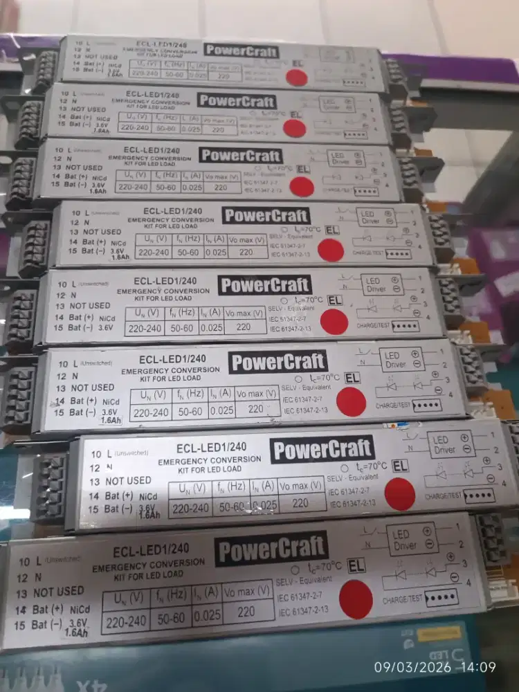 PowerCraft ECL LED emergency Convertion