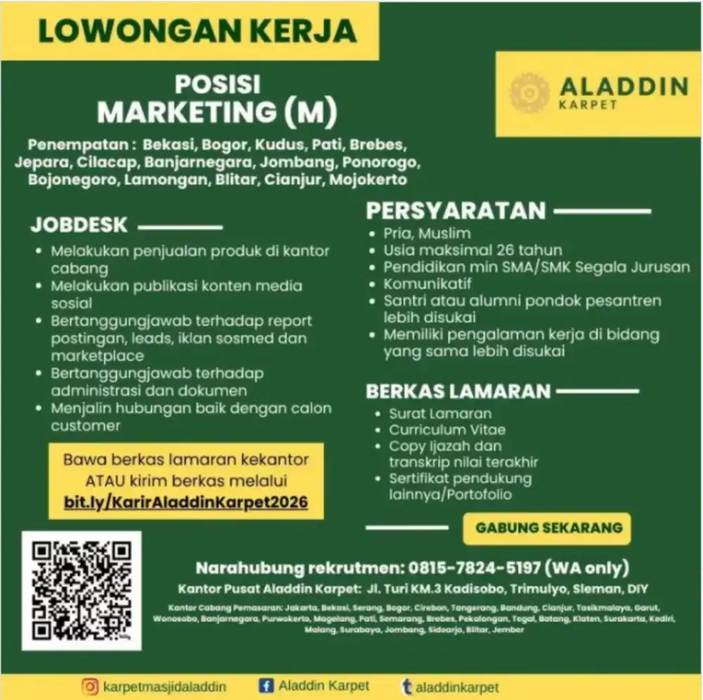 Lowongan Kerja Marketing