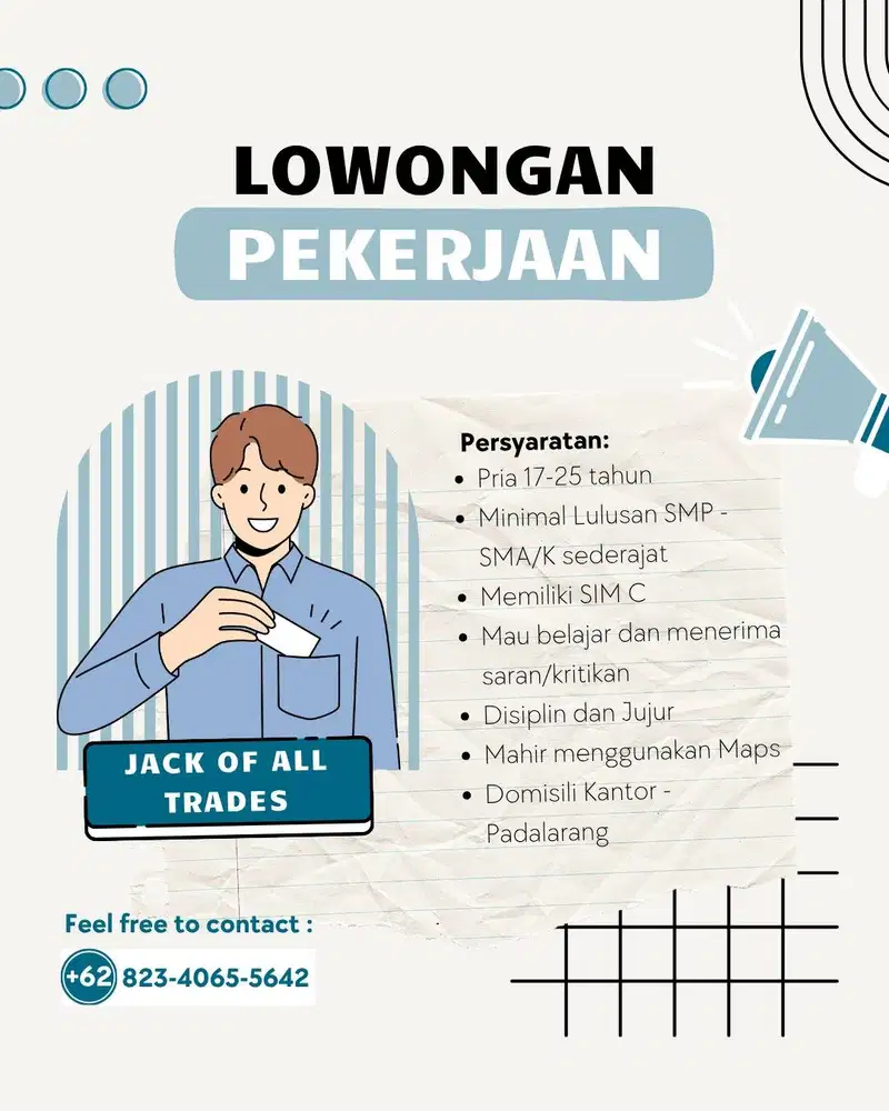 LOWONGAN PEKERJAAN