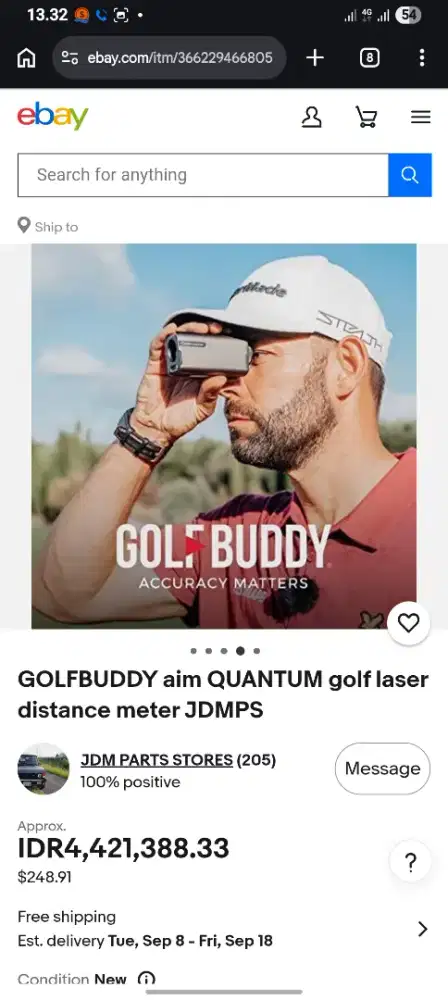 Golf laser distance meter JDMPS