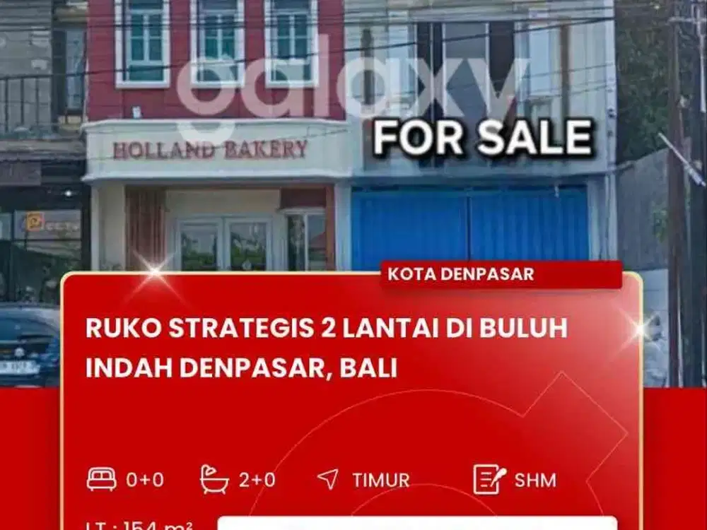 DIJUAL RUKO STRATEGIS DAERAH BULUH INDAH DENPASAR BALI