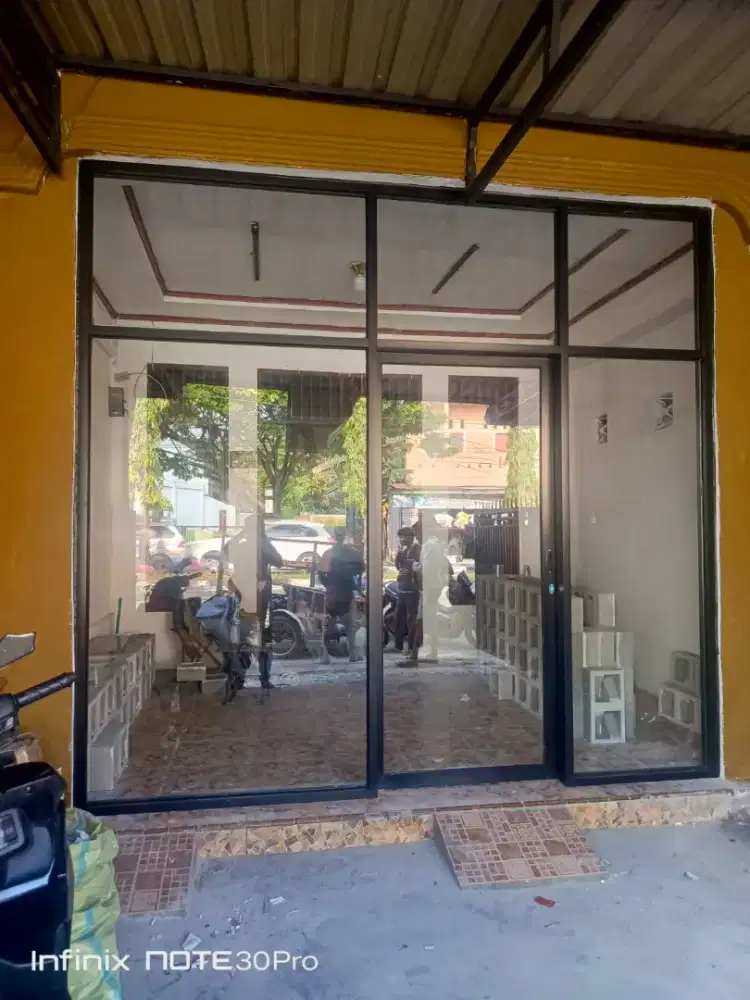 No dp ,pintu kaca ruko , partisi kaca kantor,pintu kamar upvc