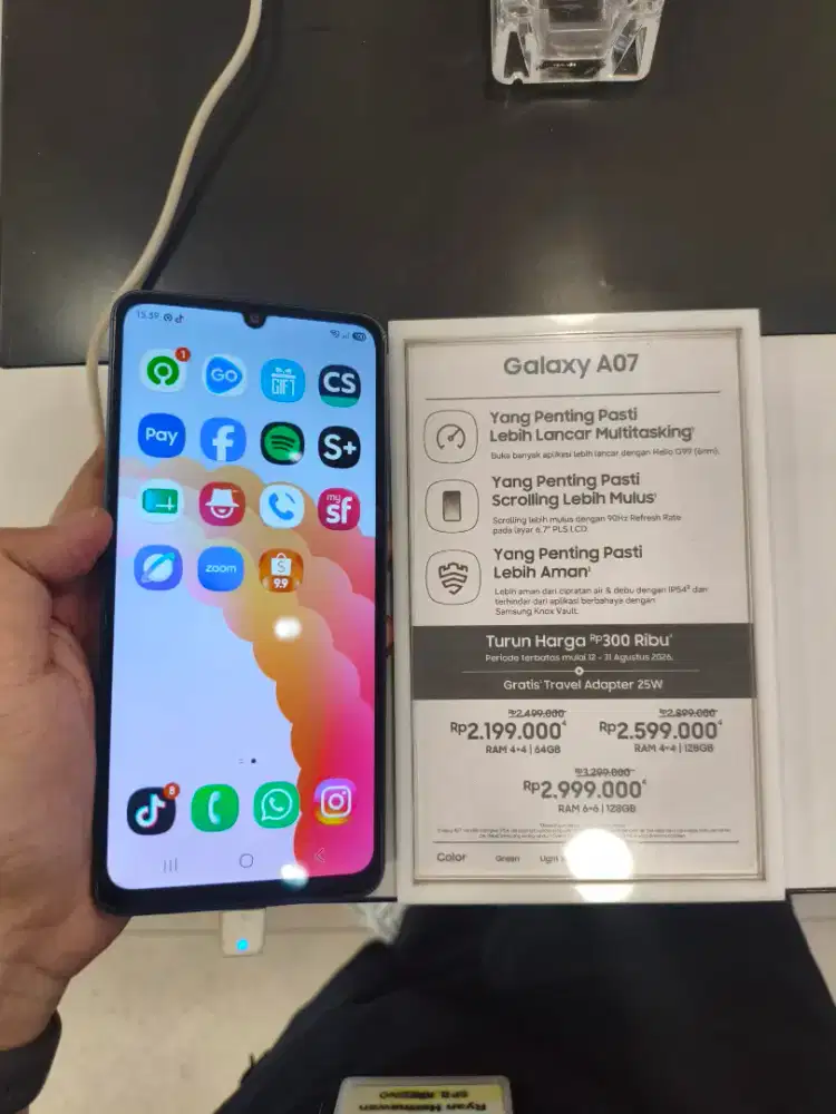 Cash & Kredit SAMSUNG A07 4G 6/128GB Tanpa DP, bunga 0%