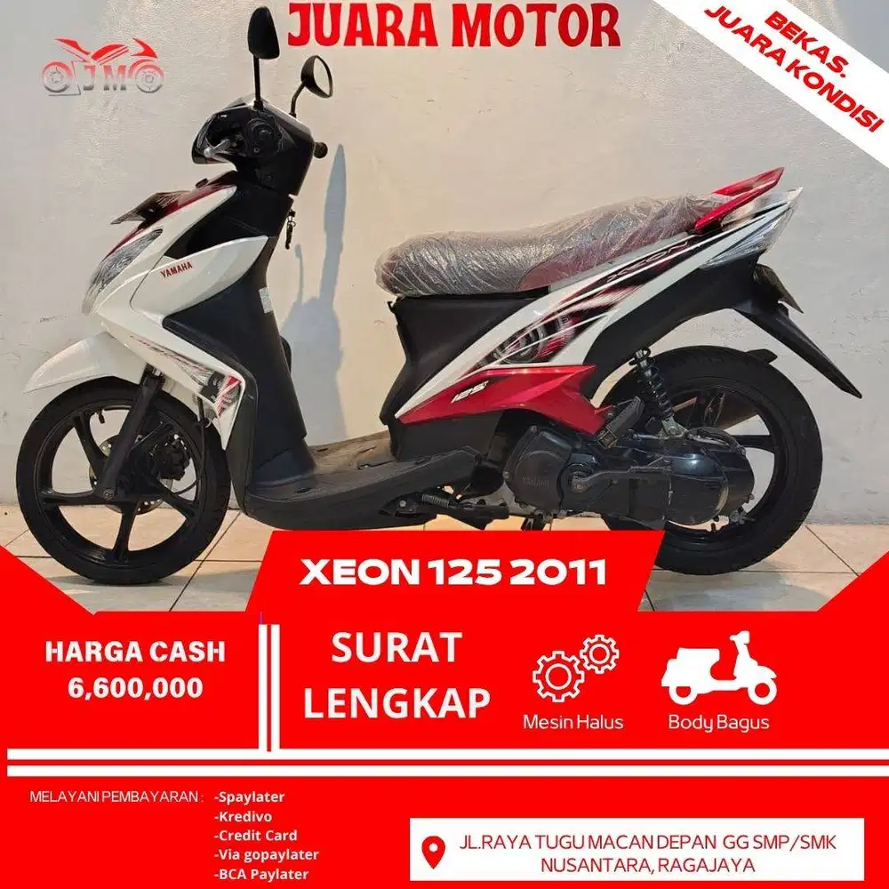 XEON 125 THN 2011 SURAT LENGKAP HARGA TERMURAH SIAP PAKAI