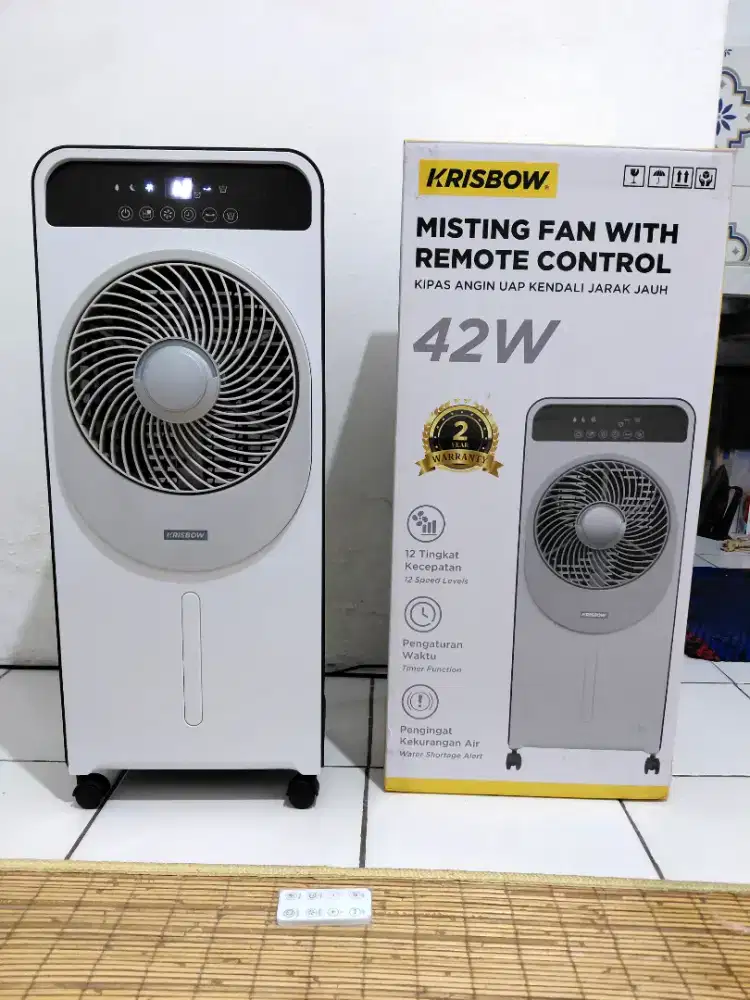 - Kipas Angin Uap Krisbow Pakai Remote - Like New