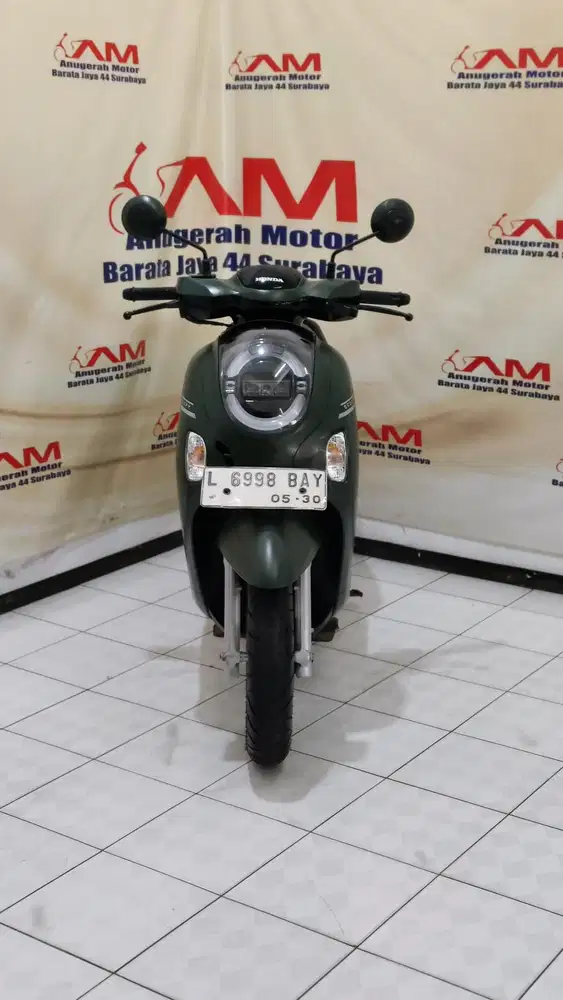 Km 10 Ribu Honda New Scoopy Stylish Tahun 2024 warna Hijau Doff