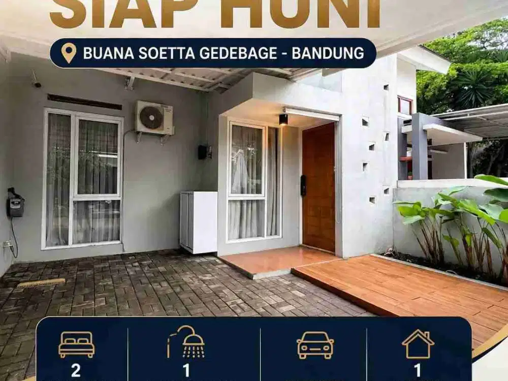 Rumah Minimalis Buana Soetta Dekat Summarecon Gedebage Bandung