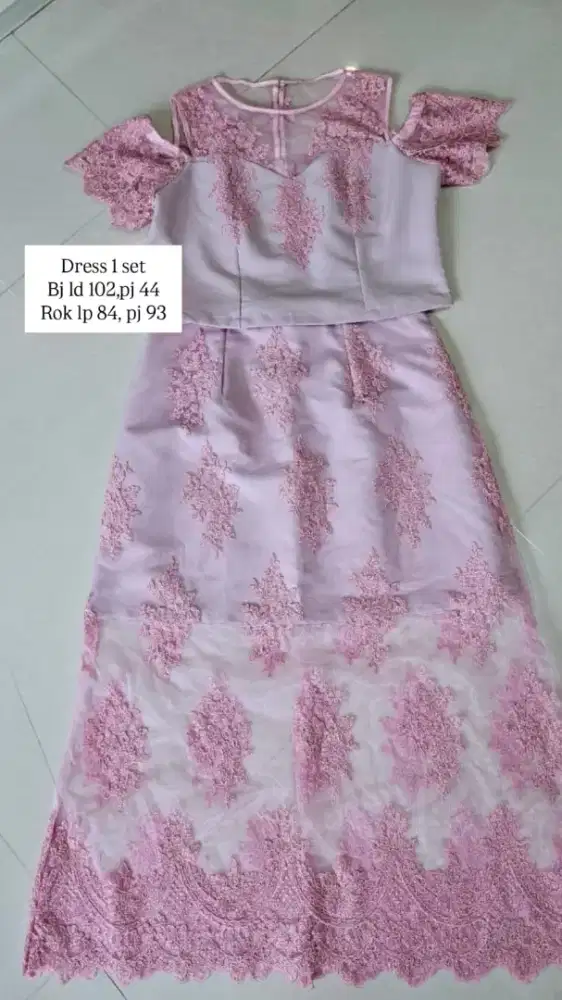 Baju pesta gaun 1 set