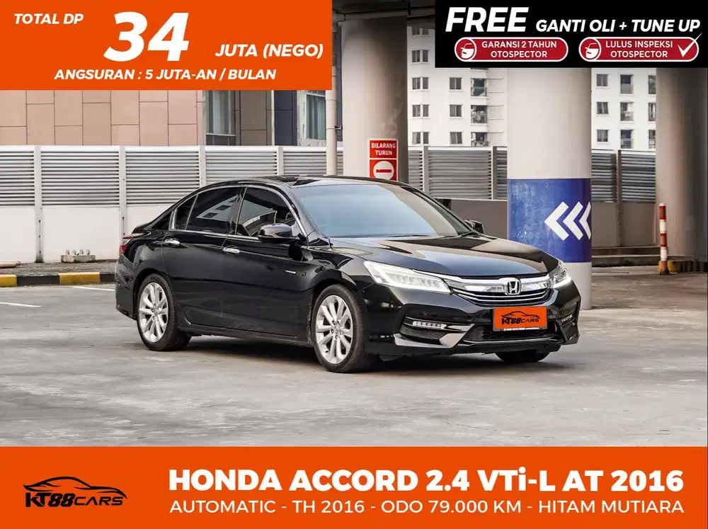Record HONDA ACCORD VTI-L 2.4 AT 2016