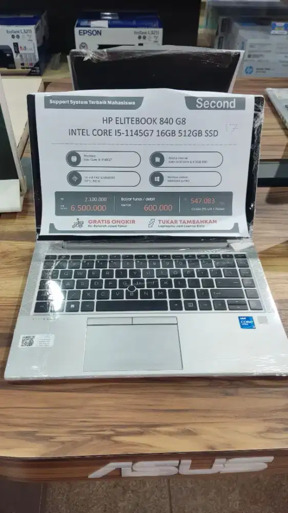 HP EliteBook 840 G8 i5 Gen 11 RAM 16GB SSD 512GB Second