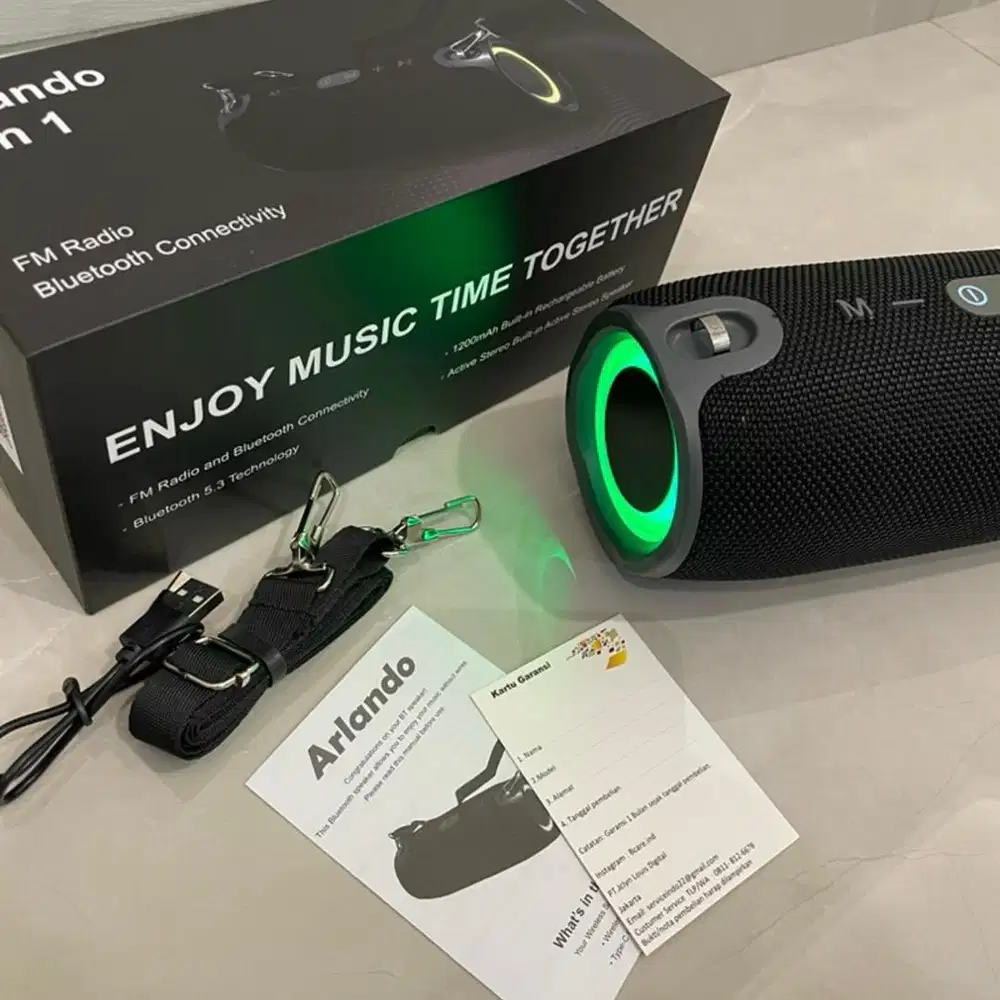 Speaker Bluetooth Arlando 2 in 1