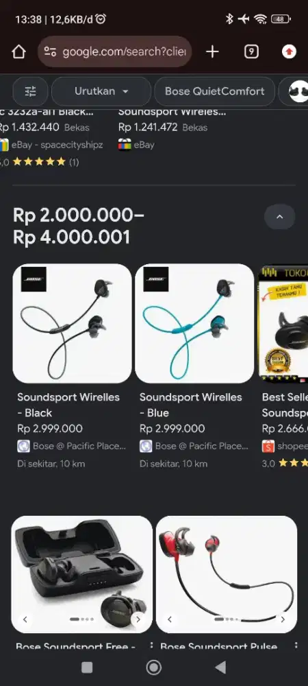 Headset bose ori