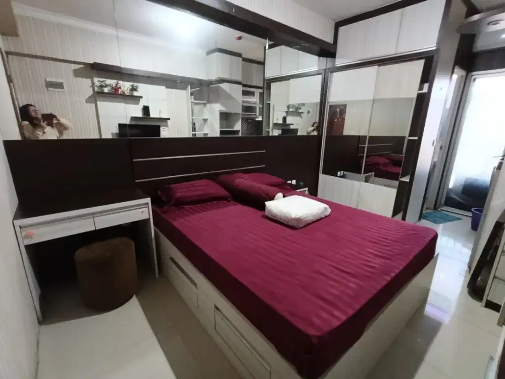 Disewakan Apartemen Gunawangsa Merr Tower A Studio Full Furnished Lengkap dekat Stikom, IPH, UPN, ITS