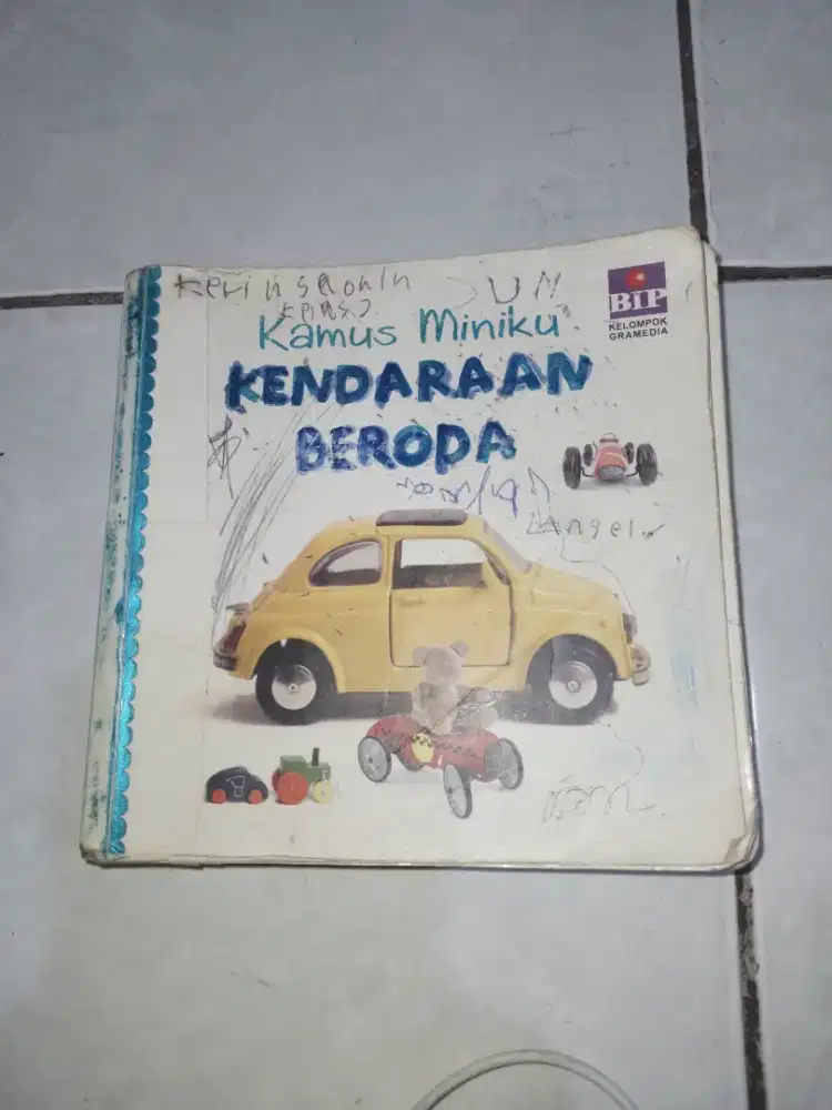 Kamus mini inggris kendaraan beroda bergambar ada 124lbr,PL12cm, nego