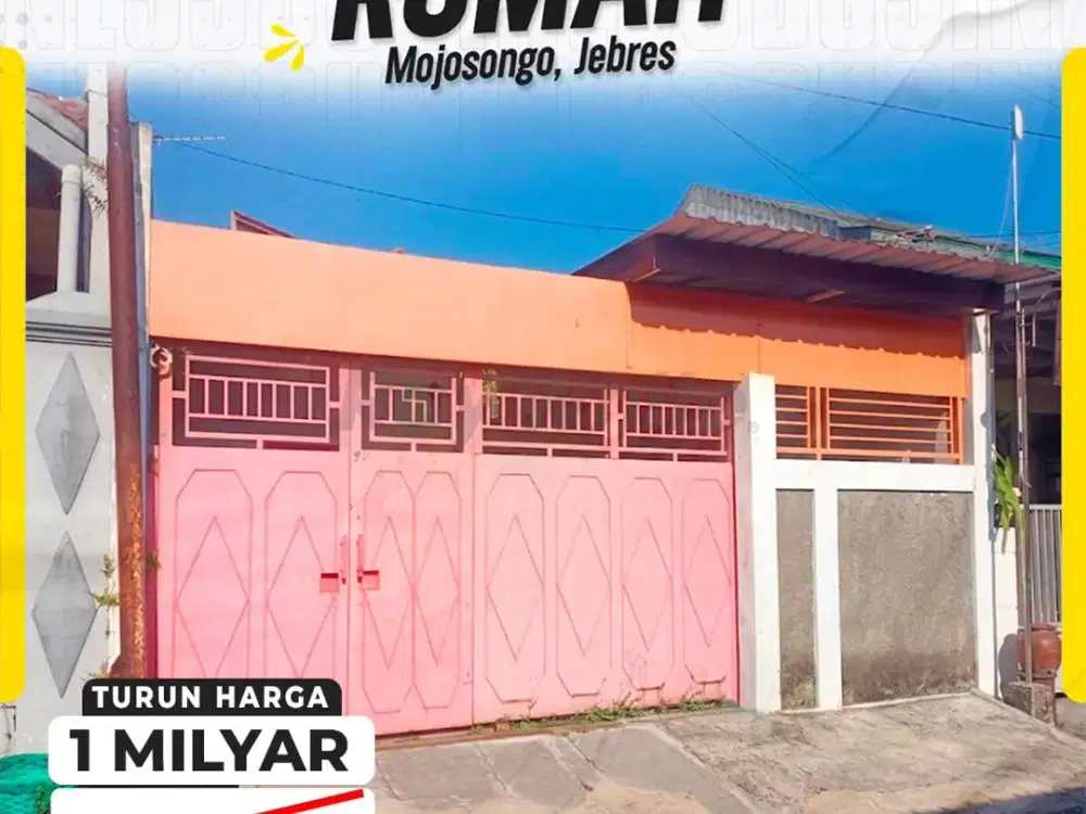 DIJUAL RUMAH MINIMALIS DI MOJOSONGO, JEBRES, SURAKARTA (TURUN HARGA)