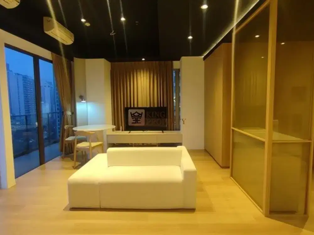 Dekat City Walk, Stasiun Karet & Kereta Bandara Bni 46, Dijual 2Br Jadi 1Br Apartemen Sudirman Hill 93M² Hook Double Balkon Fully Furnished Bagus