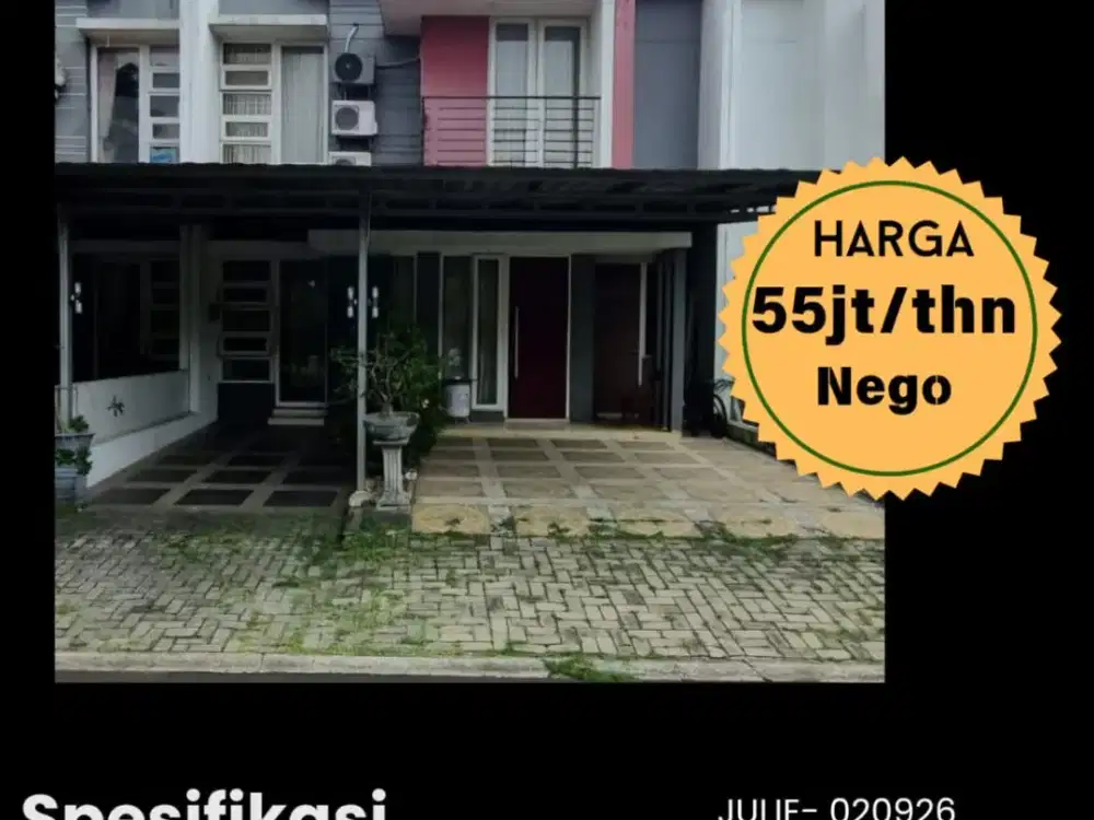 DISEWAKAN RUMAH DI CITRA GRAND CIBUBUR (55JT/NEGO)
