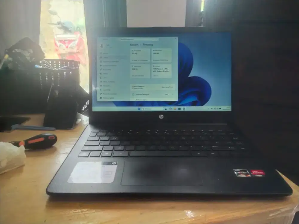 laptop Hp seri 14Fqxx ( Ryzen 3 5300U, ram 8gb ,ssd nvme 512GB) touch