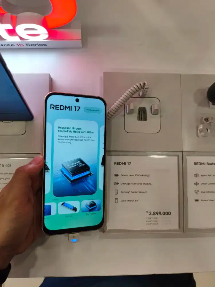 Cash & Kredit XIAOMI REDMI 17 6/128GB Promo Tanpa DP, bunga 0 %