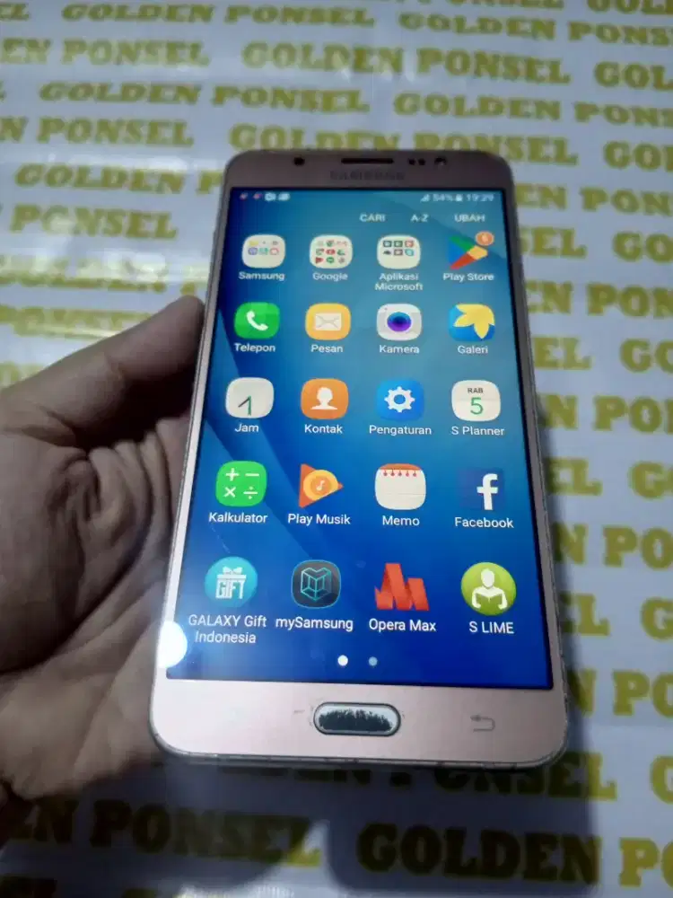 Galaxy J7'6 ORI.mulus-Golden ponsel