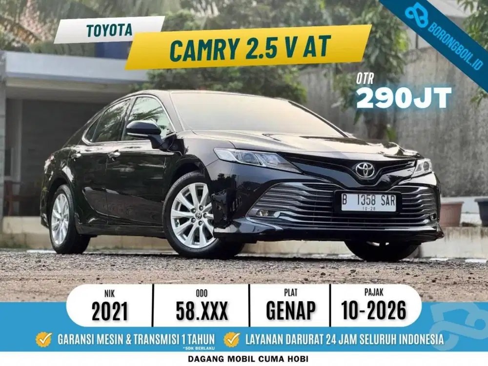 Camry 2.5 V at 2021 Hitam Non Facelift