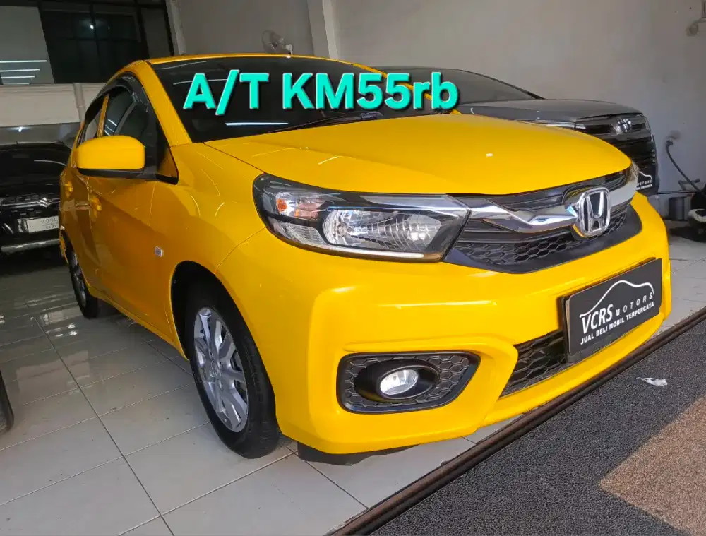 Honda brio e a/t 2019 KM55rb kuning matic automatic otomatis at