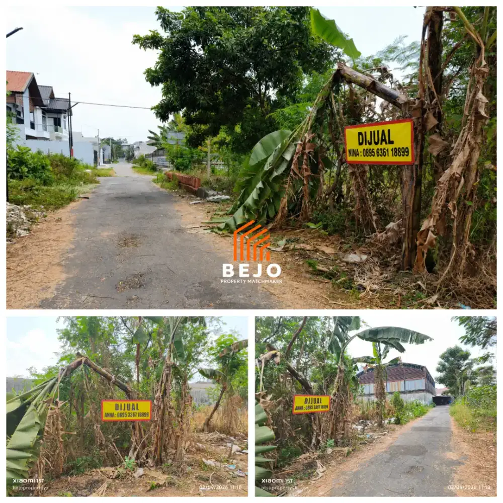 Dijual Tanah Pekarangan lokasi dekat Jl Magelang