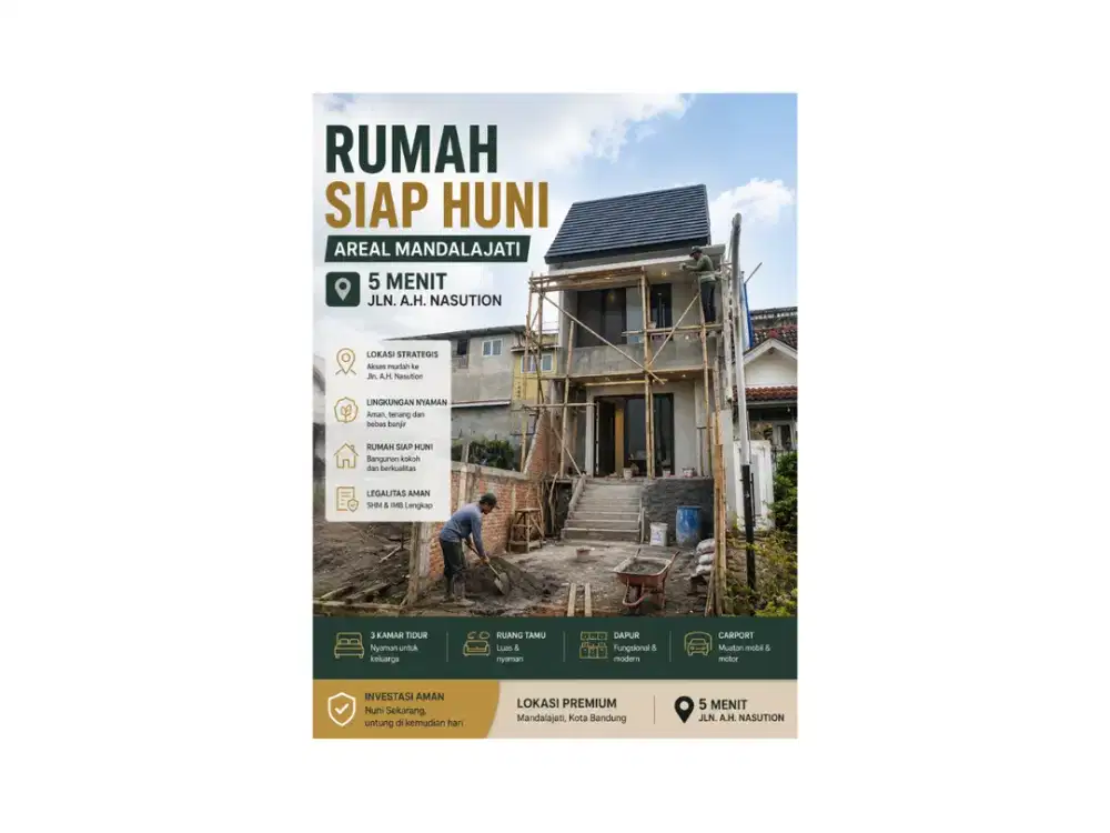 Rumah Modern 2 Lantai di Kota Bandung Mulai 900 Jutaan