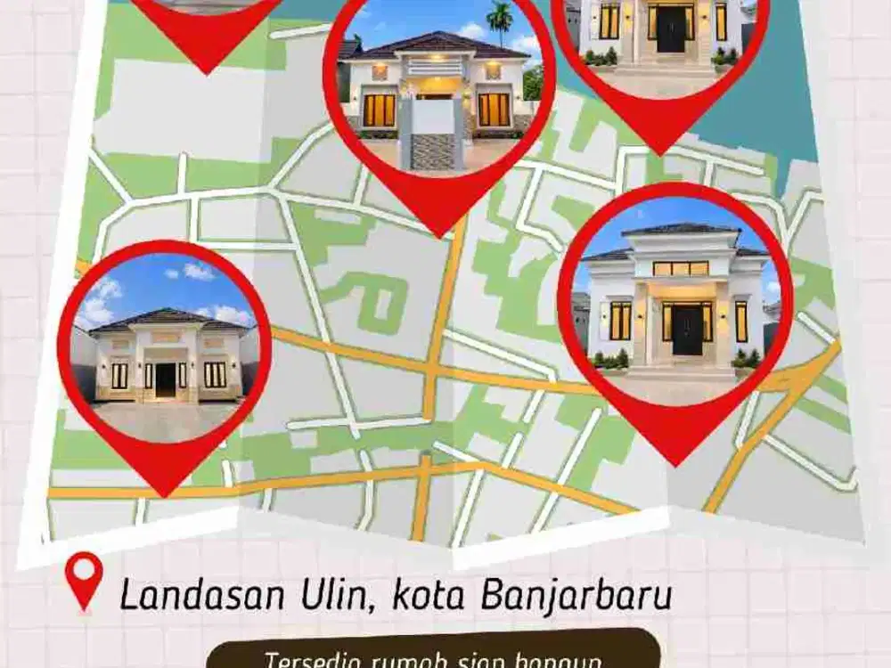 5 LOKASI RUMAH MEWAH SIAP BANGUN LANDASAN ULIN KOTA BANJARBARU KALSEL