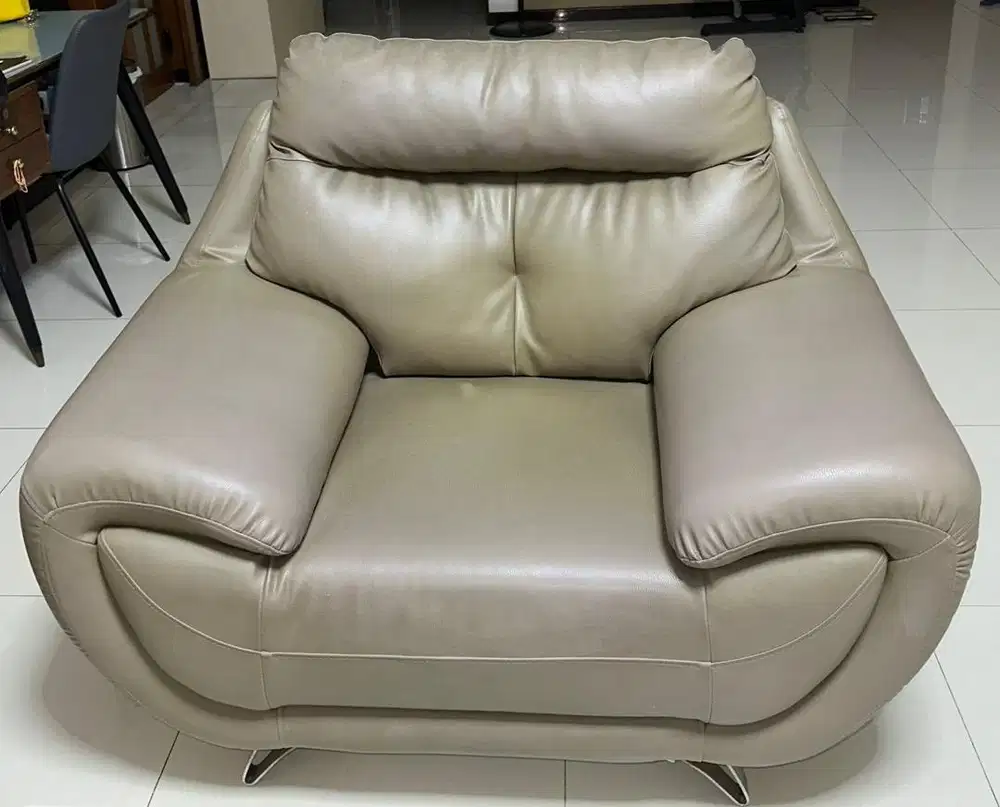 Sofa 1 seater bahan leather