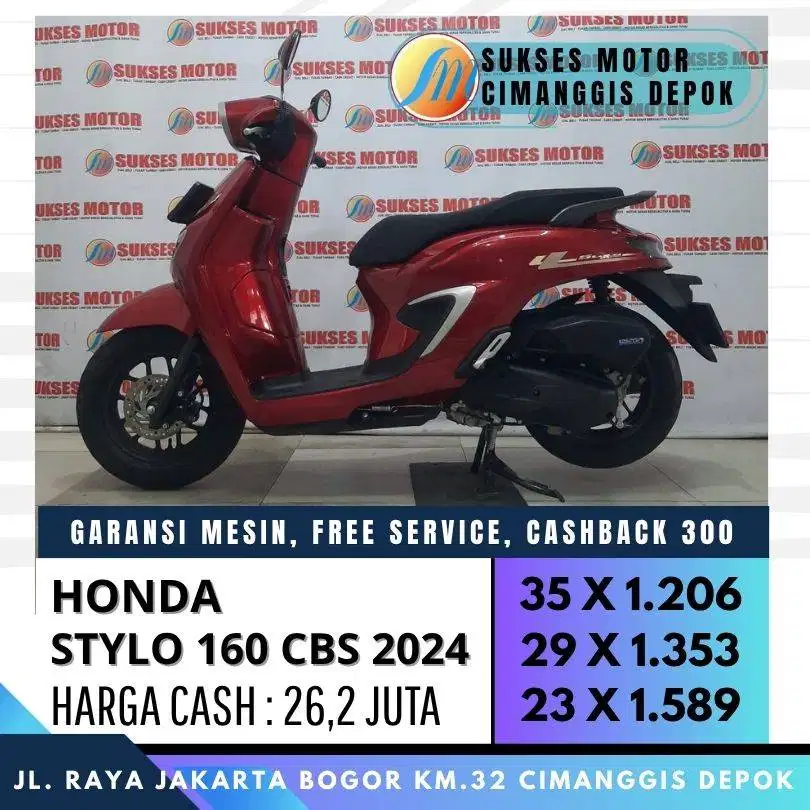 HONDA STYLO 160 CBS 2024 KREDIT PROMO CASHBACK 300